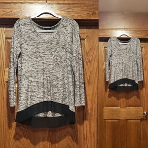 Cupio Sheer Bottom Sweater/Tunic